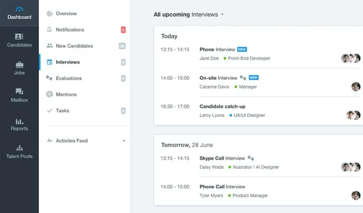 Recruitee App Example
